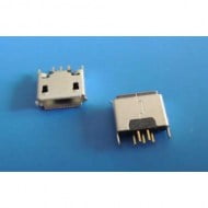 Micro USB Socket SMD SMT 5 Pin Female 2 Straight Legs Θηλυκό Βύσμα